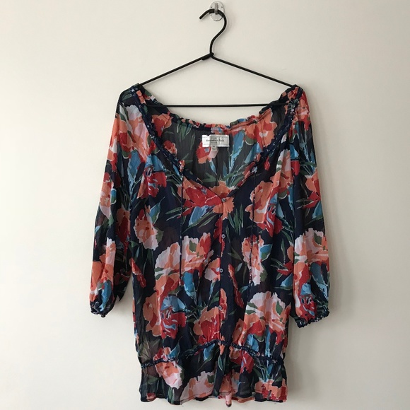 Abercrombie & Fitch floral blouse - Picture 3 of 6